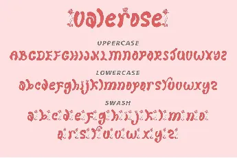 Valerose font