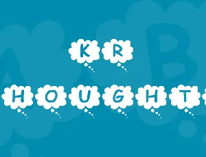 KR Thoughts font