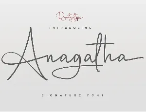 Anagatha font