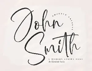 John Smith font