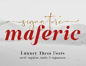 Maferic Signature Duo font