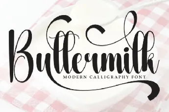 Buttermilk Script Typeface font