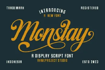 Monstay font