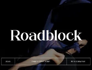 Roadblock font