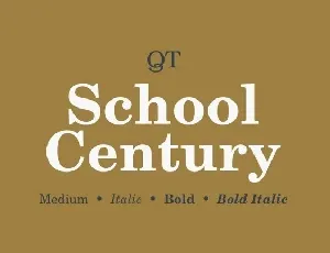 School Century Serif font