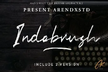 Indobrush font