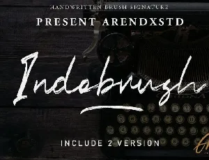 Indobrush font