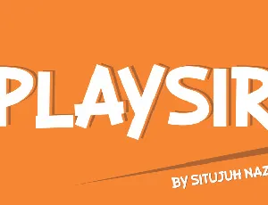 PLAYSIR font