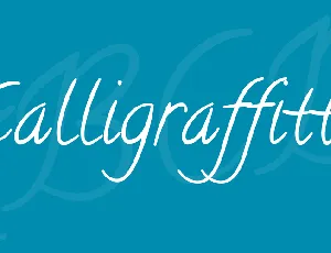 Calligraffitti font