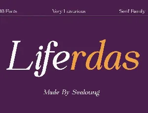 Liferdas font
