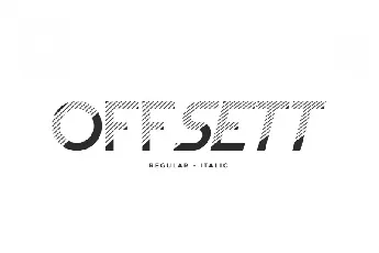 Offsett font