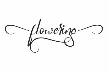 Flowering Script font