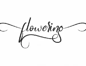 Flowering Script font