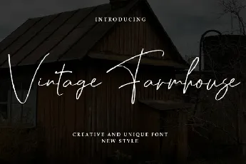 Vintage Farmhouse Script font