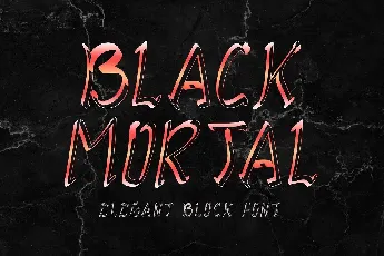 Black Mortal font