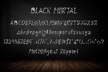 Black Mortal font