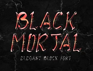 Black Mortal font