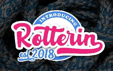 Rotterin Script Free Download font