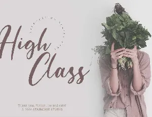 High Class font