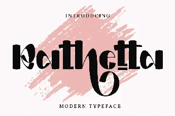 Rathetta font