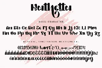 Rathetta font