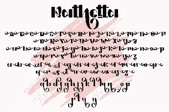 Rathetta font