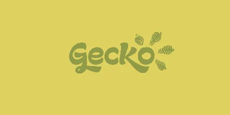 Gecko Personal Use Only font