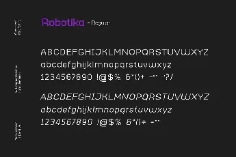 Robotika font