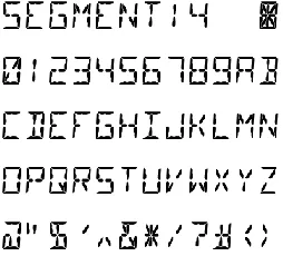 Segment14 font