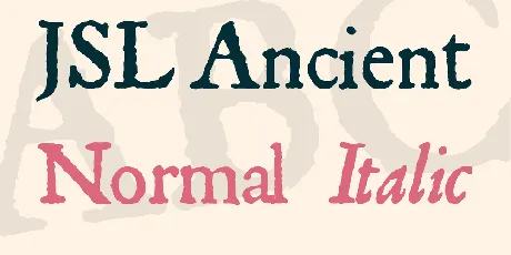 JSL Ancient font