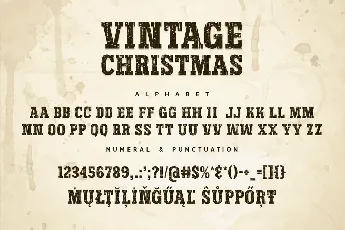 Vintage Christmas font