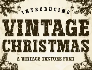 Vintage Christmas font