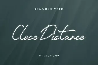 Close Distance Handwritten font