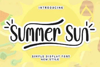 Summer Sun Display font