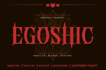 Egoshic font