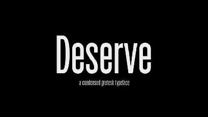 Deserve Sans Serif font