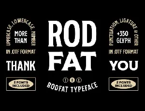 Rodfat Display font