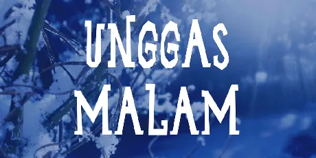 Unggas Malam font