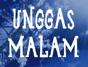 Unggas Malam font