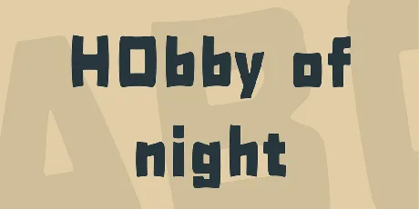 H0bby of night font