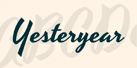 Yesteryear font