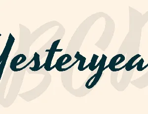 Yesteryear font