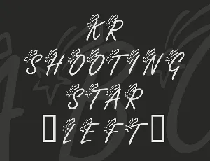 KR Shooting Star (Left) font