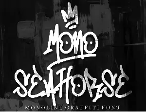 Mono Seahorse Graffiti font