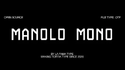 Manolo Mono font