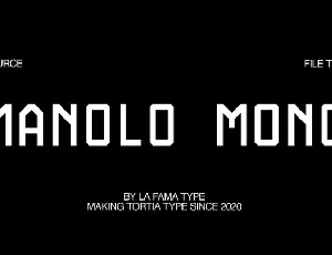 Manolo Mono font