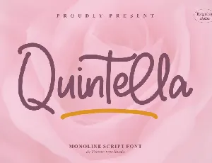 Quintella font