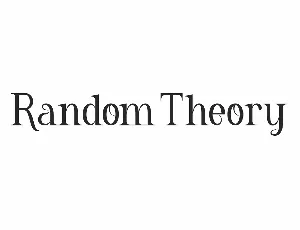 Random Theory font