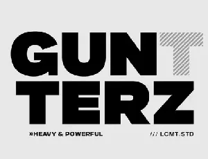 Gunterz Family font