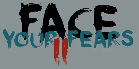 DK Face Your Fears II font